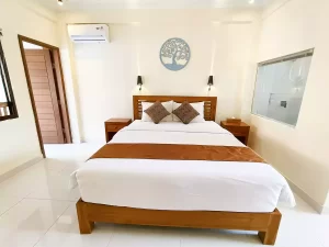 double bed, bedroom, superior room, tunjung boutique resort