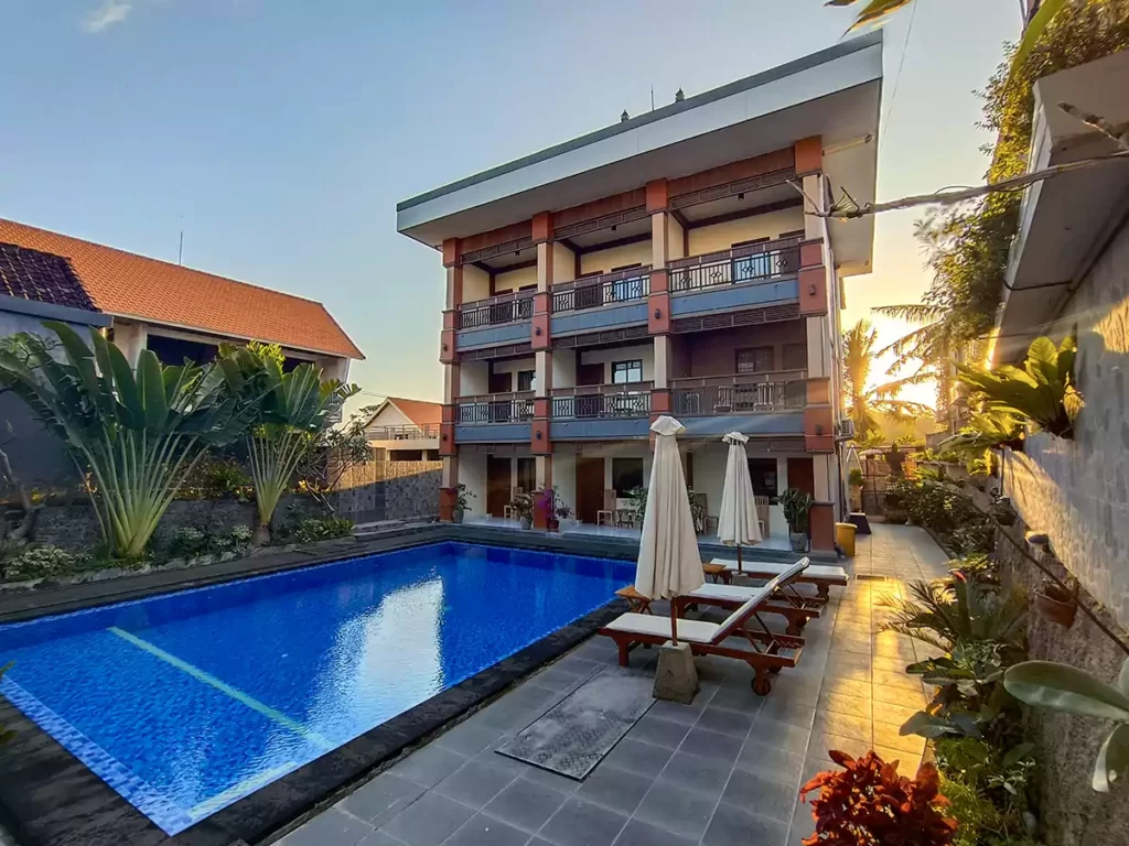 tunjung boutique resort, swimming pool, sunset pool