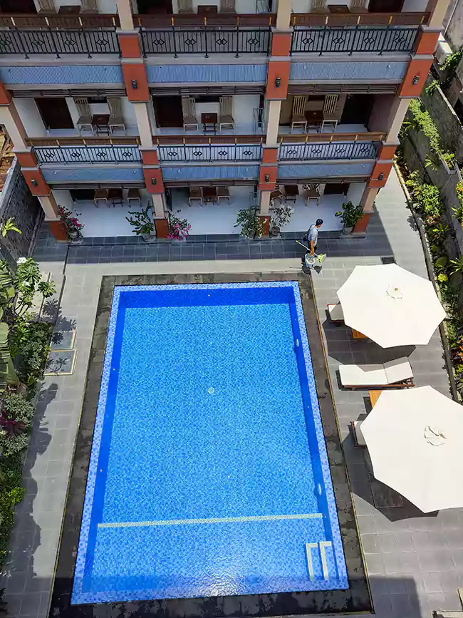 pool view, tunjung boutique resort, tunjung resort pool, pererenan hotels, tumbak bayuh hotels, canggu hotels