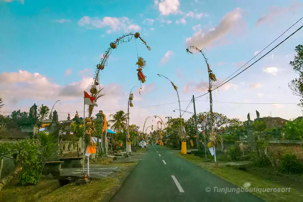 Visit Bali on Galungan Day, Galungan Day, Galungan Day in Bali, Balinese Village