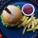 Beef burger, fast food in Canggu, Warung Puri Boga, Tunjung Boutique Resort