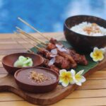 Beef sate, main Course, Warung Puri Boga Restaurant, Tunjung Boutique Resort