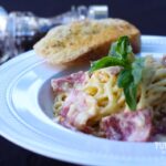 Spaghetti Carbonara, italian foods in Canggu, Warung Puri Boga Restaurant, Tunjung Boutique Resort