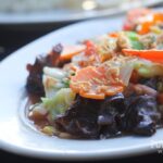 vegetable stir fry, chinese food, Warung Puri Boga Restaurant, Tunjung Boutique Resort